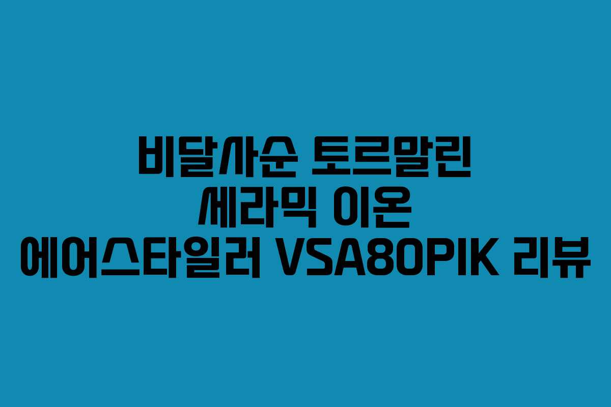비달사순 토르말린 세라믹 이온 에어스타일러 VSA80PIK 리뷰 비달사순 토르말린 세라믹 이온 에어스타일러 VSA80PIK 리뷰