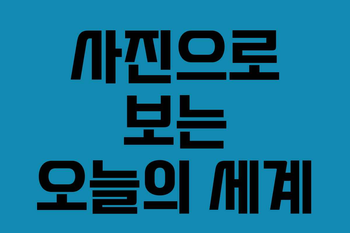 사진으로 보는 오늘의 세계