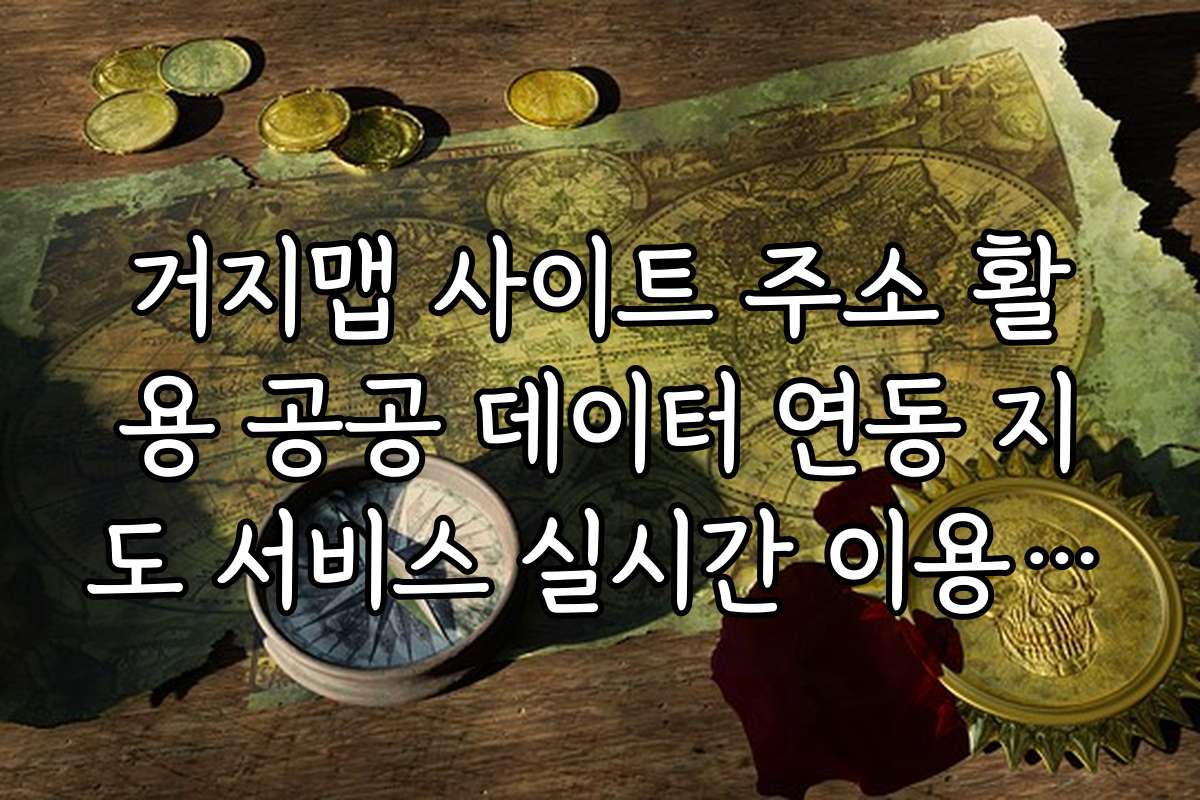 거지맵 사이트 주소 활용 공공 데이터 연동 지도 서비스 실시간 이용 가이드