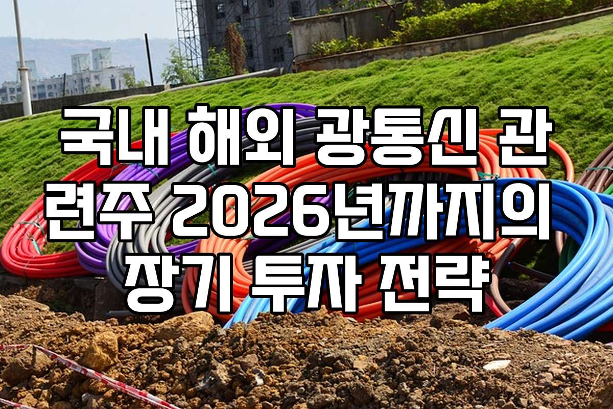국내 해외 광통신 관련주 2026년까지의 장기 투자 전략