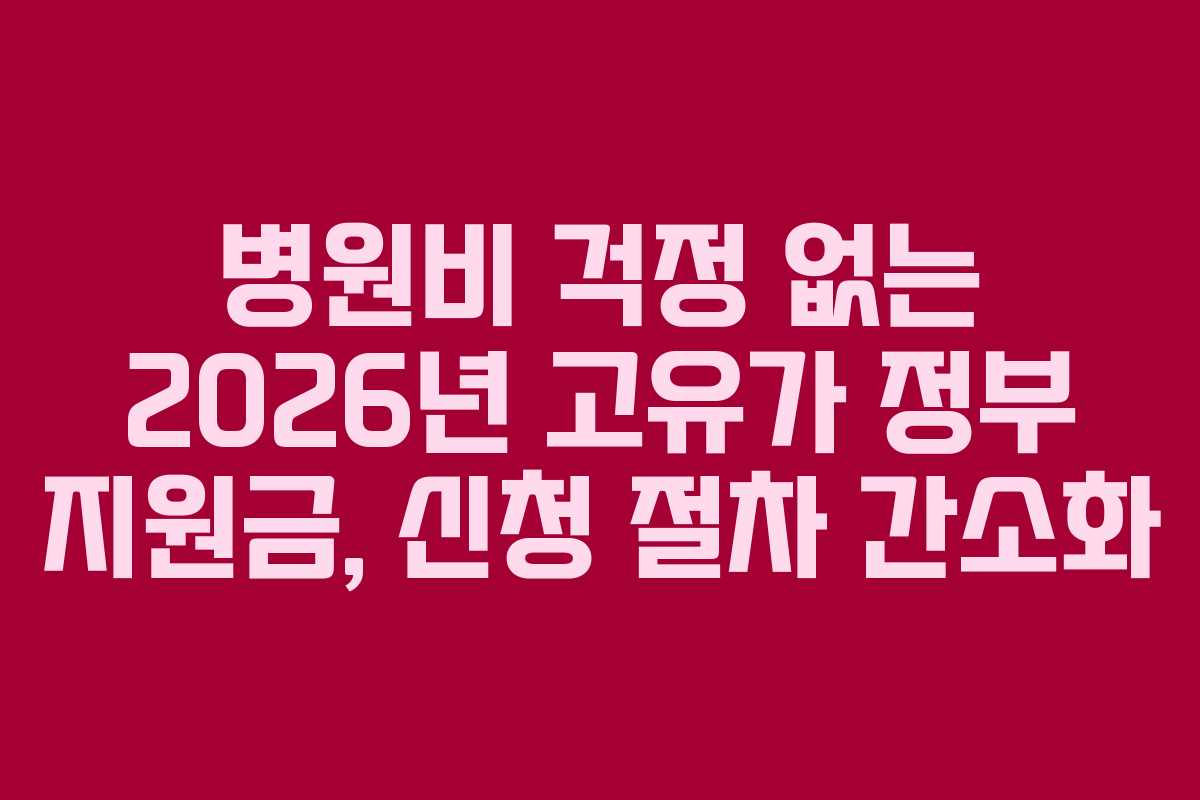 병원비-걱정-없는-2026년-고유가-정부-지원금,-신청-절차-간소화