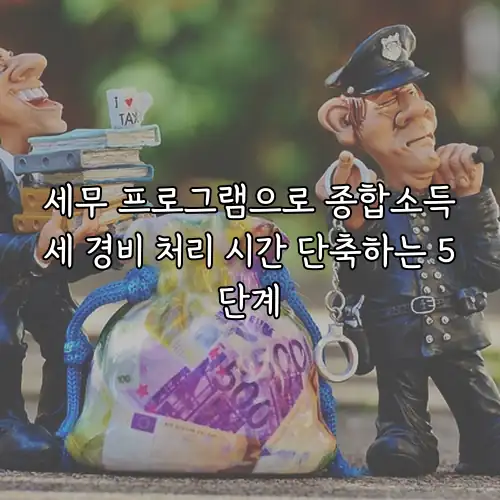 세무 프로그램으로 종합소득세 경비 처리 시간 단축하는 5단계